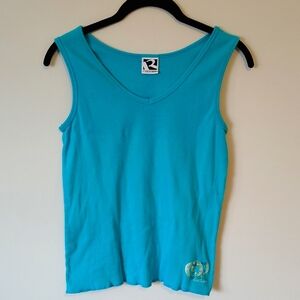 Rockies turquoise tank top small